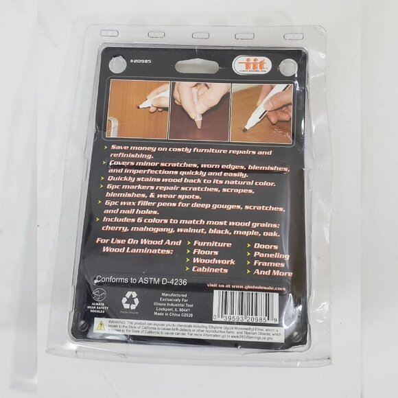 IIT FURNITURE MARKER REPAIR KIT 12 PCS EASY TO USE MULTICOLOR - Picture 2 of 4